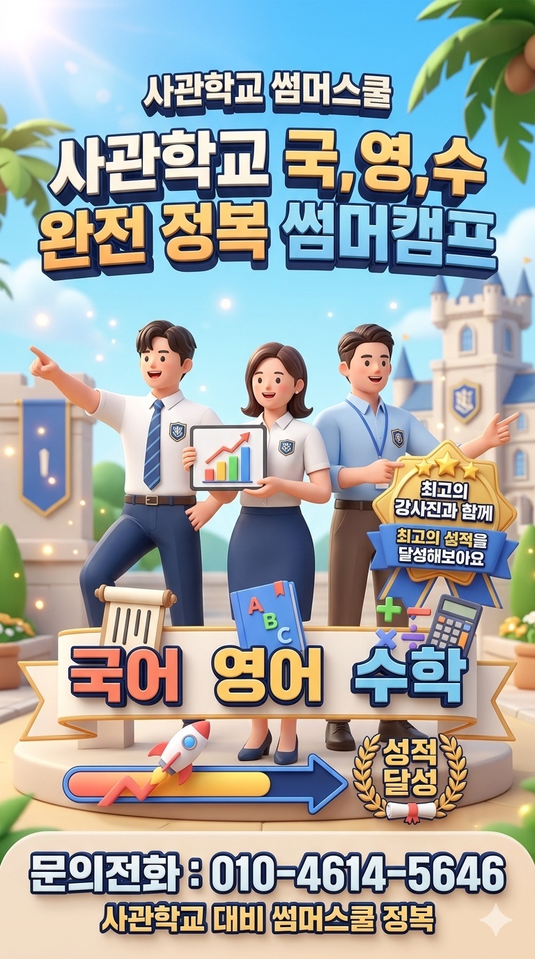 사관학교 국·영·수 완전정복 썸머캠프